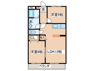 ファミ－ルみかどの物件間取画像